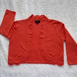 Ronni Nicole Coral Cardigan Sweater EUC L